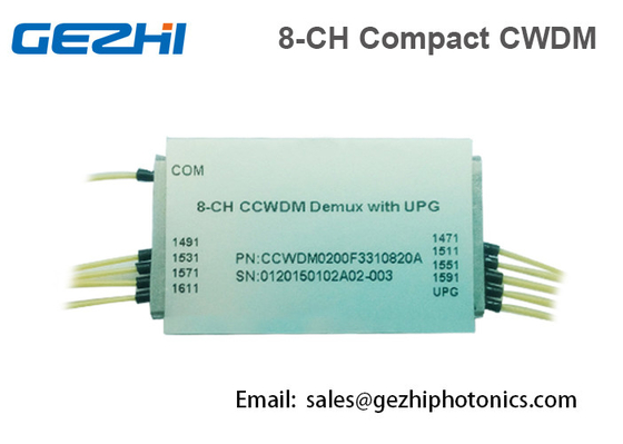 MAN CWDM Mux Demux Bộ ghép kênh quang 1x8 Kênh Kích thước nhỏ