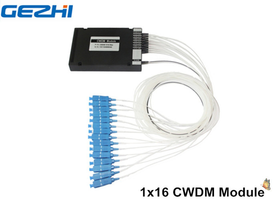 Thiết bị thụ động 1 X 16 CWDM Mux Demux cho hệ thống mạng / CATV WDM