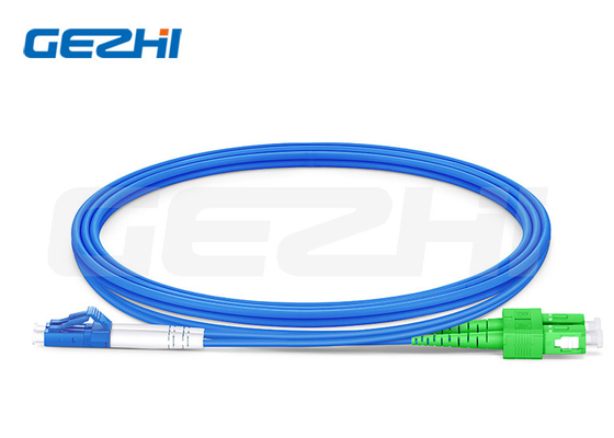 Lc Upc To Sc Apc Duplex Os2 Single Mode Fiber Patch Cable Nội thất bọc thép Lszh 3.0mm
