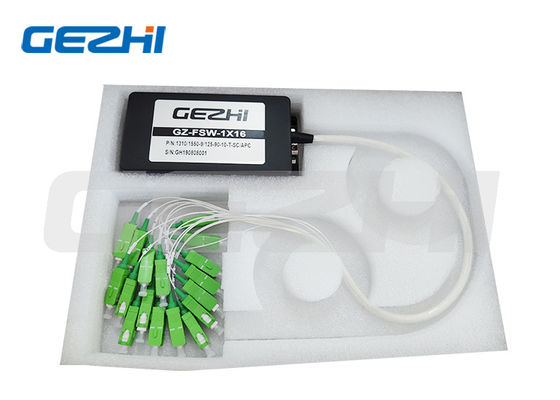 Mua Độ dài sóng tùy chỉnh 1x16 Multi Channel Fiber Optical Switch với mất tích chèn thấp sản xuất trực tuyến