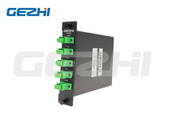 Mua Suy hao chèn thấp Bộ lọc WDM GPON 1310/1490 XGS-PON 1270/1577 Video 1550 OTDR 1625nm WDM filtro Mô-đun wdm1r online manufacture