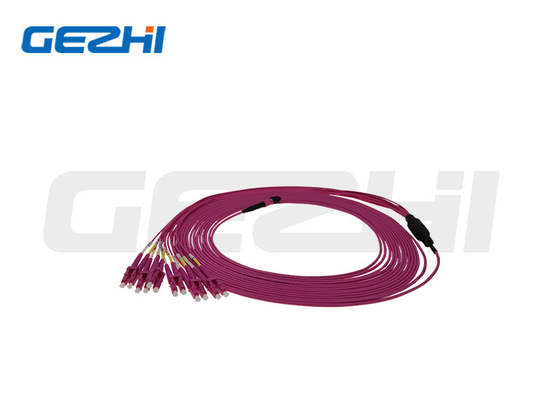 Mua Dòng cáp vá đa chế độ MPO 8 lõi OM4 Dây vá MPO LC Pigtail online manufacture
