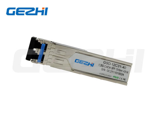 Mua 1.25G Tốc độ truyền dữ liệu 1310nm Độ dài sóng 40Km Khoảng cách CWDM SFP Optical Transceiver Module cho Sợi chế độ duy nhất sản xuất trực tuyến