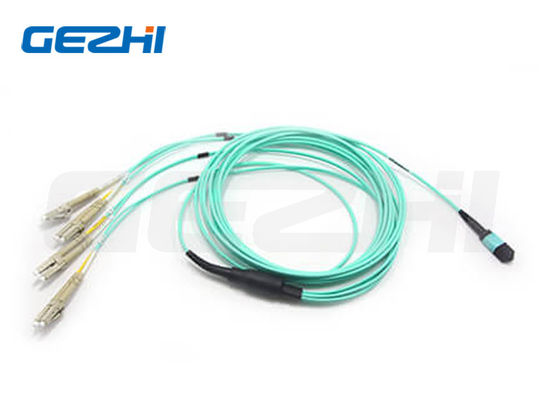 Mua 8F MPO-LC Staggered Harness Cable với Telcordia GR-1435-CORE tuân thủ cho 40G QSFP + PLR4 đến 10G SFP + LR Optics sản xuất trực tuyến