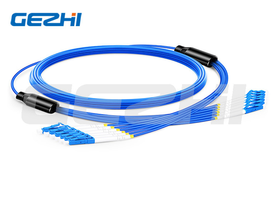 Mua 6 sợi OS2 Mô hình đơn LC / SC / FC / ST Cáp bọc thép trong nhà 3,0mm Multi-Fiber Breakout online manufacture