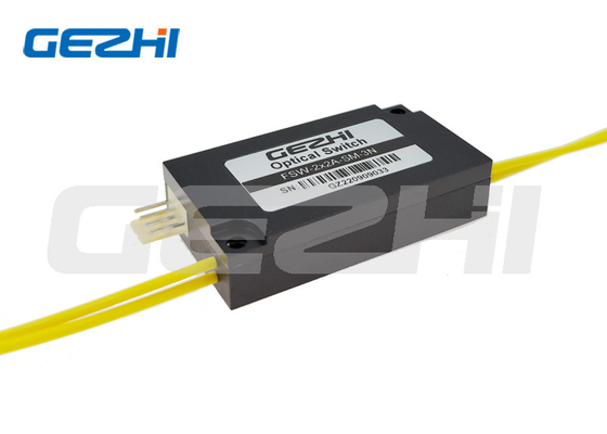 Bộ chuyển mạch quang cơ học 4 chân 2x2A Opto trong hộp nhôm đen