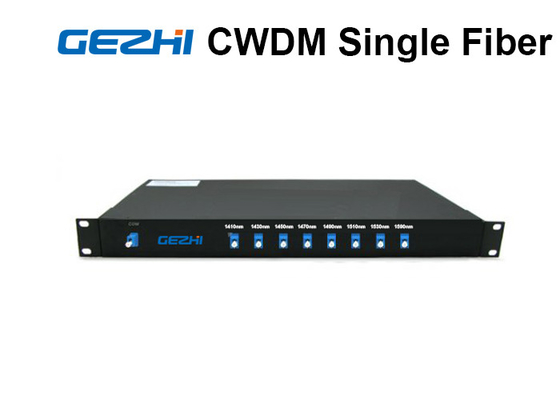 8 kênh CWDM Mux Demux Simplex Uni - Giá đỡ 1RU định hướng Gắn sợi đơn