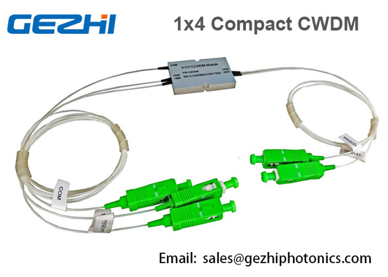 Mô-đun Demux CWDM Mux nhỏ gọn quang học 1x4 CH cho mạng quang thụ động