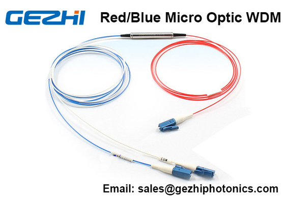Red / Blue Micro Optics WDM 3 Port C Band Bộ lọc DWDM cho hệ thống DWDM