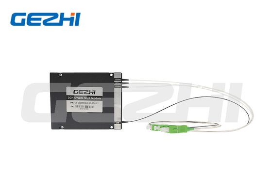 Mô-đun bộ chia CWDM 3 kênh Sợi đơn 1470nm 1490nm 1510nm 1530nm