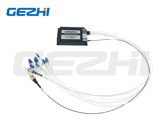 Module Mux Demux CWDM 1x8 1470~1610nm Sợi đơn với đầu nối LC/UPC ST/UPC cho Trung tâm dữ liệu