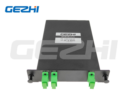 CATV 3 cổng bộ lọc quang WDM splitter 1310/1490/1550nm mô-đun băng LGX trong hệ thống GPON, FTTH