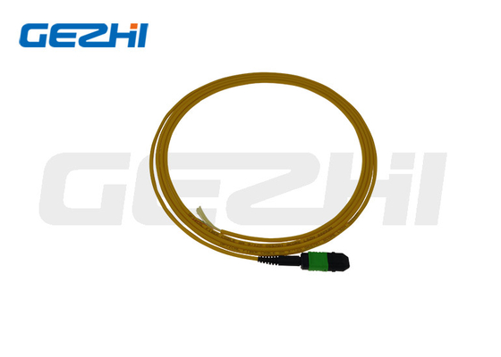 Dây cáp quang LC OM3 / OM4 8/12 / 24F MPO / MTP Áo khoác PVC / LSZH cho viễn thông