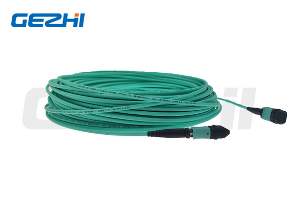 Mất ít Lc Om3 Patch Cord Độ dài tùy chỉnh với đầu nối Mpo