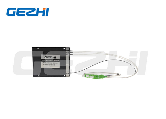Hộp ABS mô-đun 3CH CWDM Mux với đầu nối và bước sóng tùy chỉnh
