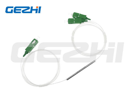 Bộ ghép FTTH 1X2 FBT với mức mất mát chèn thấp ổn định cao và đầu nối SC/APC cho mạng quang học