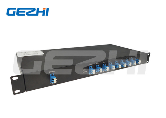1U Chassis Rackmount 1470-1610nm Fiber Multiplexer 8ch CWDM Mux / Demux LC / UPC SMF-28e Hoặc tùy chỉnh cho hệ thống PON CATV