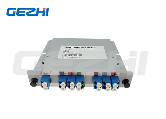 Module CWDM 12 Kênh Cách Ly Cao với Bước Sóng 1270~1610nm cho Mạng Truyền Tải Quang