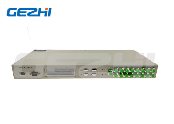 1x16 Rackmount Optical Switch với RS232 và Ethernet Interface cho 850~1650nm Wavelength Secure Communications