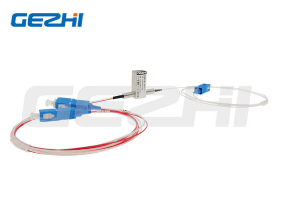 1x2 Công tắc quang sợi cơ học với bước sóng kiểm tra 850nm 1310nm 1550nm, suy hao chèn thấp và độ ổn định cao