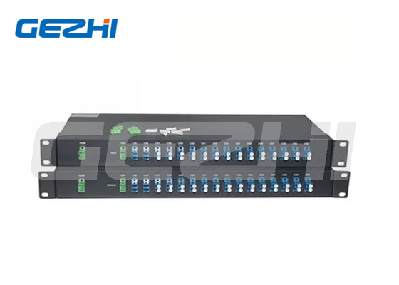 16 kênh Dual Fiber DWDM Mux Demux 1U Rack Mount LC UPC