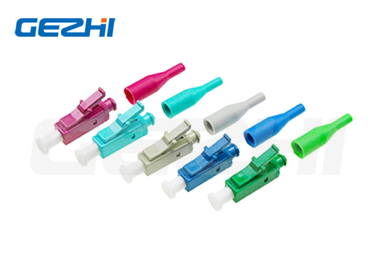 Đầu nối cáp quang đơn chế độ đơn nhỏ gọn LC UPC APC 0,9mm FTTH Blue Green
