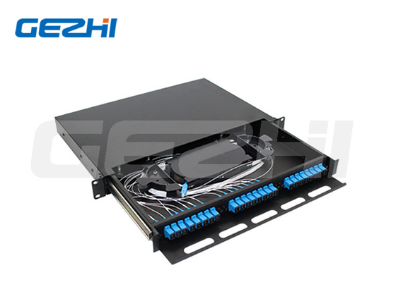 Slide có thể tháo ra hộp quang sợi 24 lõi SCUPC 1U ODF khung phân phối quang