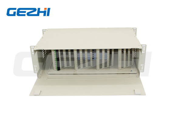 Fth Odf khung phân phối quang học 3u Rack Mount 144 Core Sc Lc Fc Patch Panel mật độ cao