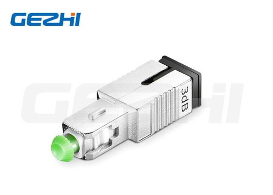 Bộ suy hao quang học cố định SC/APC Singlemode đực sang cái với suy hao 3dB cho công suất quang ổn định