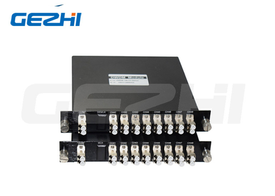 Mô-đun 8CH DWDM Mux Demux CH41-CH48 LGX sợi kép với đầu nối kim loại