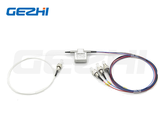 Chốt 5V 850nm Multimode1x3 Chuyển đổi quang học cơ khí loại T với FC / APC