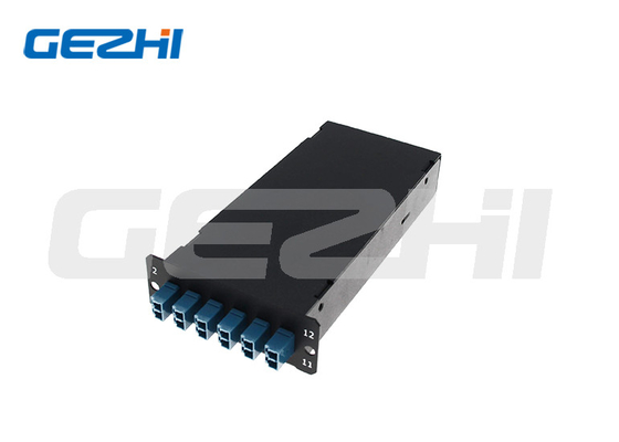 12 lõi LC sợi quang Lgx Cassettes FTTH sợi quang nội thất sợi kết thúc hộp