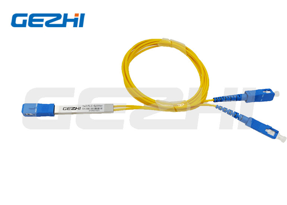 1 * 2 Steel Tube Type Fiber Optic PLC Splitter cho phân phối tín hiệu quang học