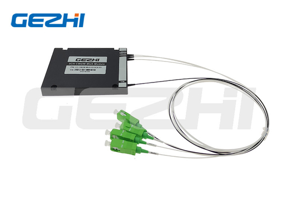 3CH CWDM Mux Module ABS Box với bước sóng và đầu nối tùy chỉnh
