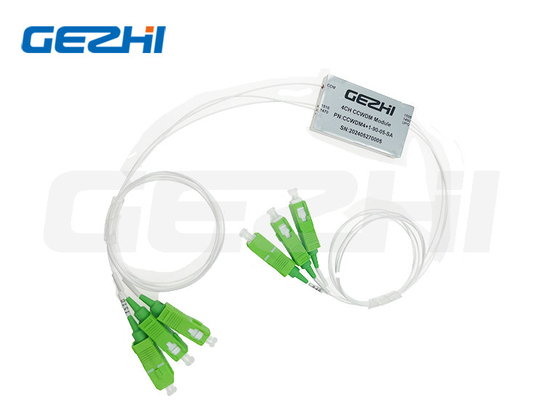 WDM quang học CCWDM 4 + 1CH SMF-28e với 0.9 ống lỏng SC / APC CCWDM Module Mini cwdm