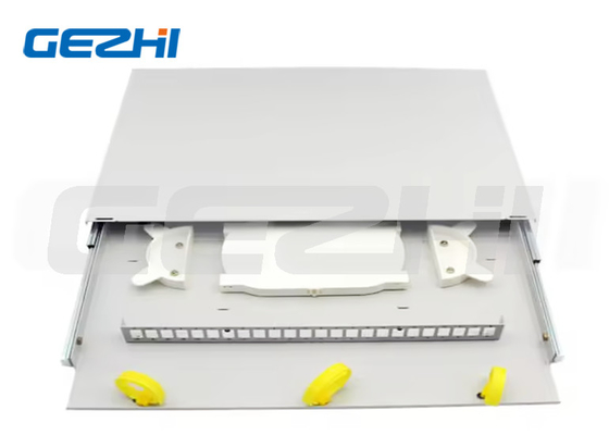 Bảng điều khiển sợi quang trượt 19 inch 1U gắn trên bảng điều khiển sợi quang
