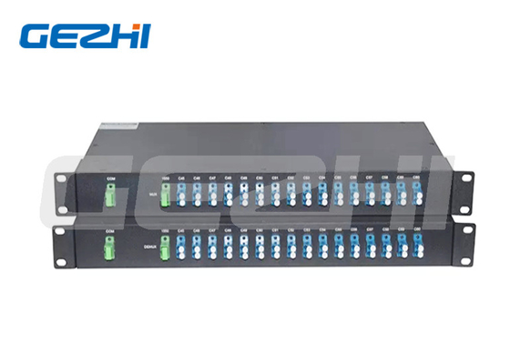 16 kênh C21-C36 FMU sợi kép 1U Rack Mount, LC/UPC Expansion Port DWDM Mux Demux