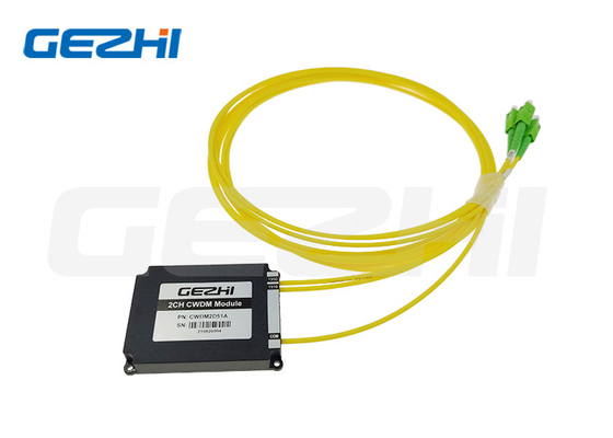 1510nm 1550nm 2CH CWDM Multiplexer Module ABS hộp 100X80X10mm