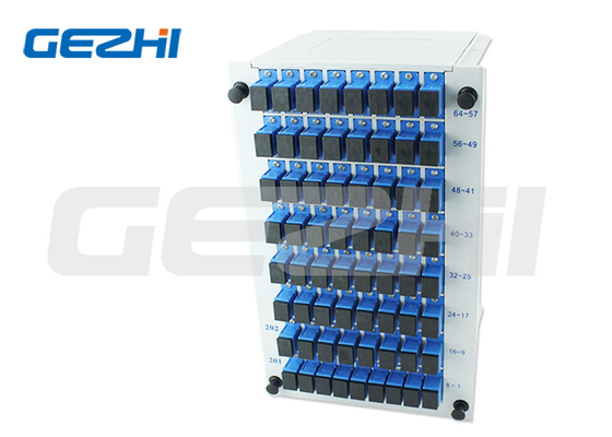 Mô-đun chèn nhựa loại Cassette 1 * 64 PLC Splitter 130 * 101 * 206mm