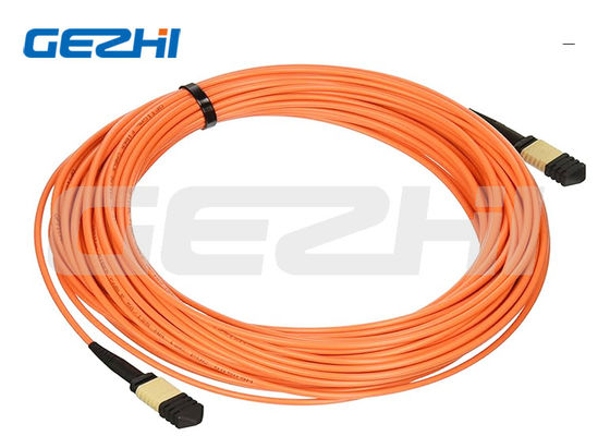 24F MPO Phụ nữ đến MPO Phụ nữ 3.0mm LSZH Fiber Optic Patch Cord Trunk Cable