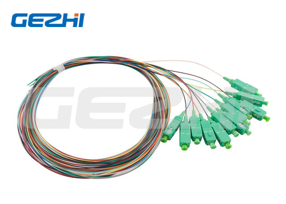 Dây kết nối quang học loại SC/APC Sợi quang Pigtail 9/125 Sợi dây cắm cho viễn thông
