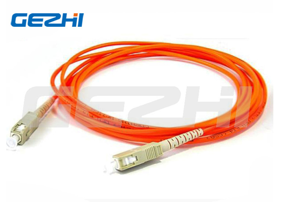 SC Style SX/DX MM Orange Fiber Optic Cable Patch Cord với độ lặp lại ± 0,1dB