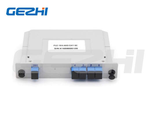 SC/UPC 1*4 Đặt loại PLC phân tách sợi quang với phạm vi bước sóng hoạt động 1260~1650 Loss Return 55