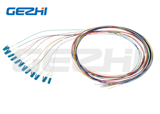Fiber Optic Patch Cord Pigtail 12 Core LC/UPC SM không có áo khoác