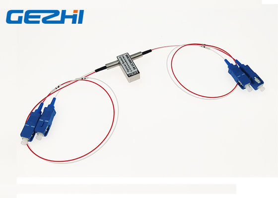 2x2 Bypass Mechanical Fiber Optical Switch 1260 - 1650nm Cắm và chơi