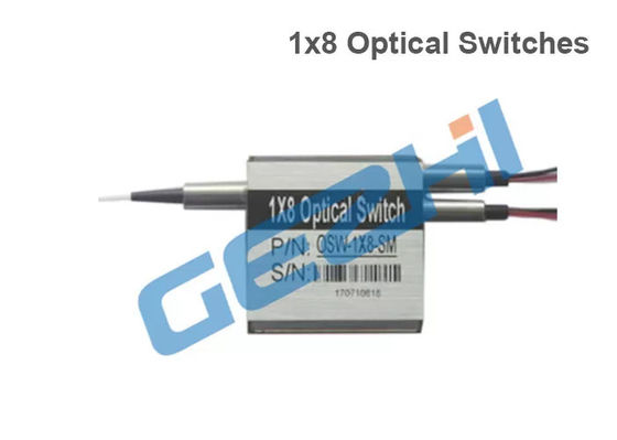 FC APC Pigtails đã chốt công tắc cáp quang 1x8T 1550nm