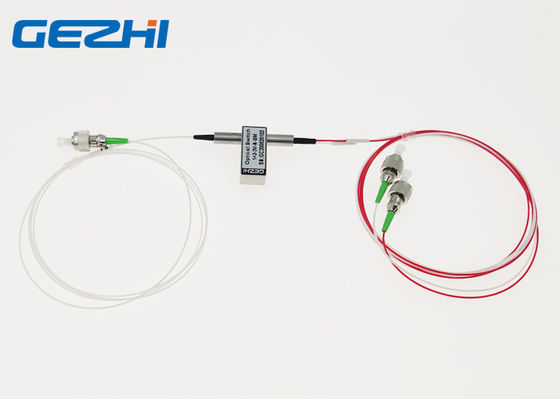 3V FC APC 1260nm Bước sóng quang 1x2 Chuyển mạch sợi quang