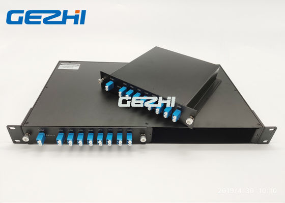 2 thẻ 19 Inch 1U Bộ ghép kênh thụ động sợi quang 1x16 CWDM