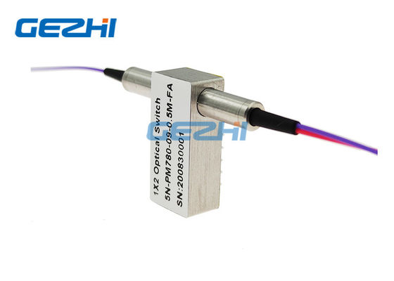 Bộ chuyển mạch quang FC / APC 1x2 PM Phân cực 780nm