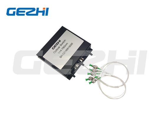 Bộ chuyển mạch quang cơ 1x4 760nm ST FC LC SC Không chốt